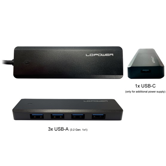 LC Power LC-HUB-U3-4-C 4 port USB 3.2 USB 