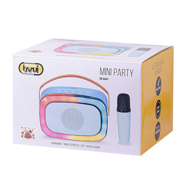 Trevi XR8A01 hordozható kék gyermek Bluetooth party box Trevi XR8A01 hordozható kék gyermek Bluetooth party box