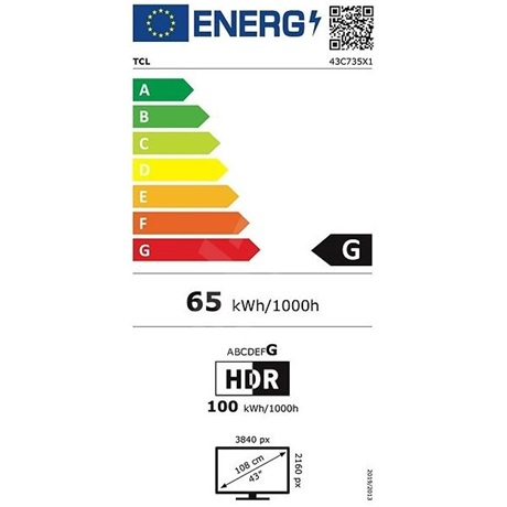 Tcl 43C735 UHD QLED GOOGLE SMART TV