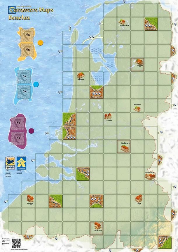 Hans im Glück Carcassonne - Map Benelux Térkép Benelux államok (19110-182)