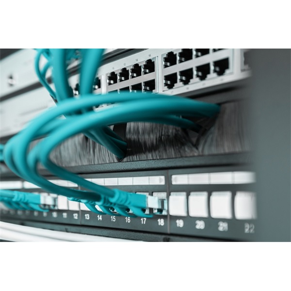 DIGITUS 19" 1U kábelrendező panel fekete (DN-97661)