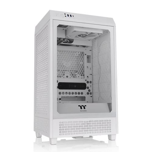 Thermaltake CA-1X9-00S6WN-00 The Tower 200 Snow táp nélküli mini-ITX ház fehér Thermaltake CA-1X9-00S6WN-00 The Tower 200 Snow táp nélküli mini-ITX ház fehér