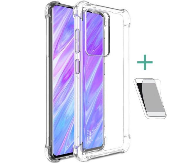 IMAK szilikon telefonvédő (közepesen ütésálló, légpárnás sarok + képernyővédő fólia) ÁTLÁTSZÓ [Samsung Galaxy S20 Ultra 5G ... IMAK szilikon telefonvédő (közepesen ütésálló, légpárnás sarok + képernyővédő fólia) ÁTLÁTSZÓ [Samsung Galaxy S20 Ultra 5G ...