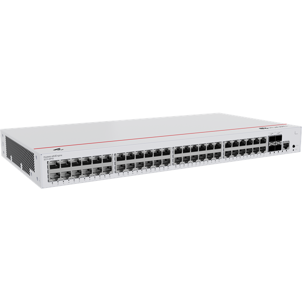Huawei eKit Switch 48x1000Mbps (380W POE+) + 4x1GE (SFP) + 1konzol port, iStack, Layer2+ managed, Rackes - S310-48P4S