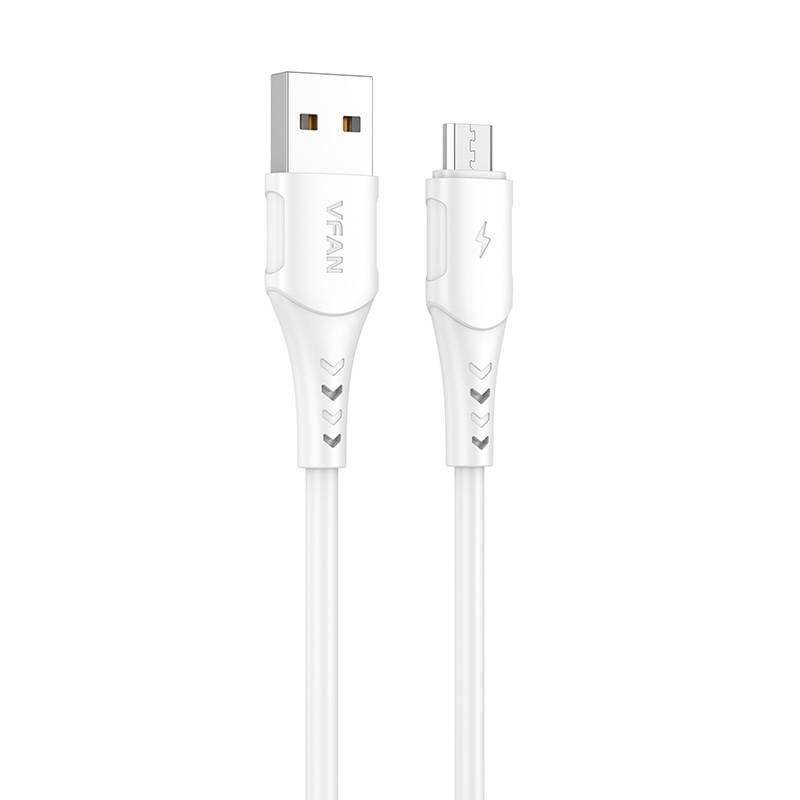 Vipfan Colorful X12 USB Micro USB kábel  3A 1m fehér (X12MK)