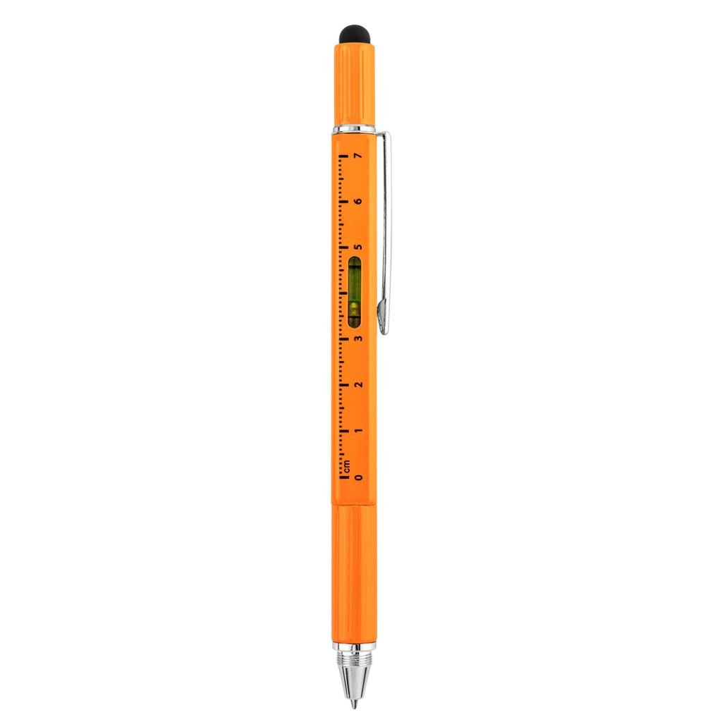 NEO Tools 5in1 fém golyóstoll: mérőléc, golyóstoll, vízmérték, érintőceruza, csavarhúzó (GD024)