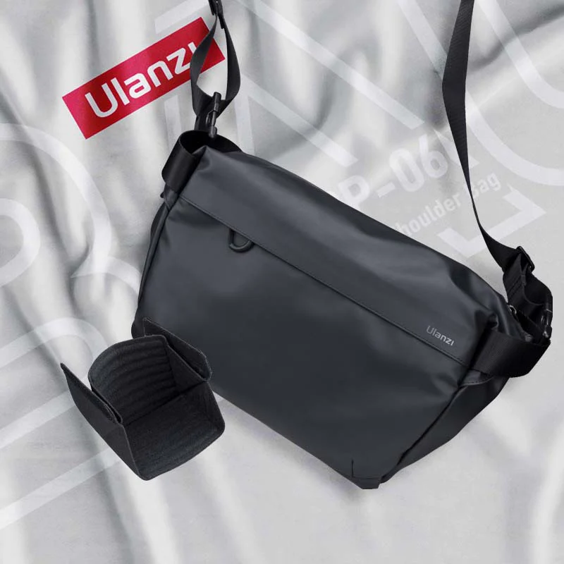 Ulanzi PB008 vlogging gear bag fotós rendszerező oldaltáska, 6L, vízálló, fekete
