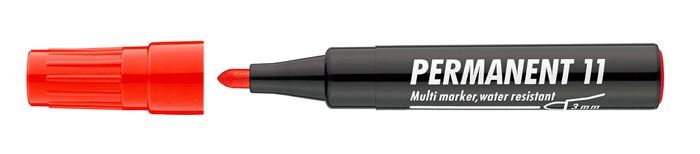 Alkoholos marker, 1-3 mm, kúpos, ICO "Permanent 11", piros (TICP11P) Alkoholos marker, 1-3 mm, kúpos, ICO "Permanent 11", piros (TICP11P)