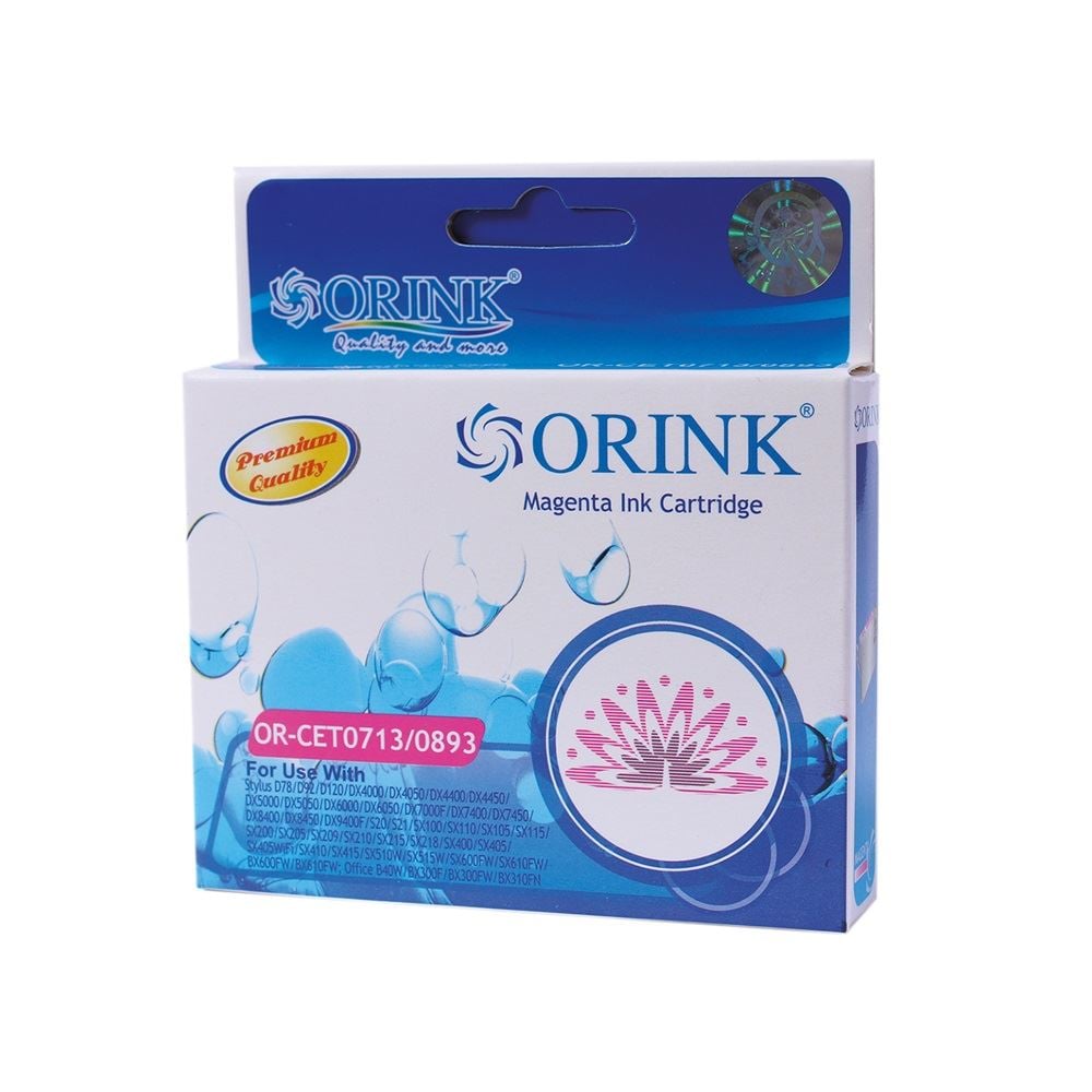 Orink utángyártott Epson T0713/T0893 tintapatron magenta (EPOT0713)