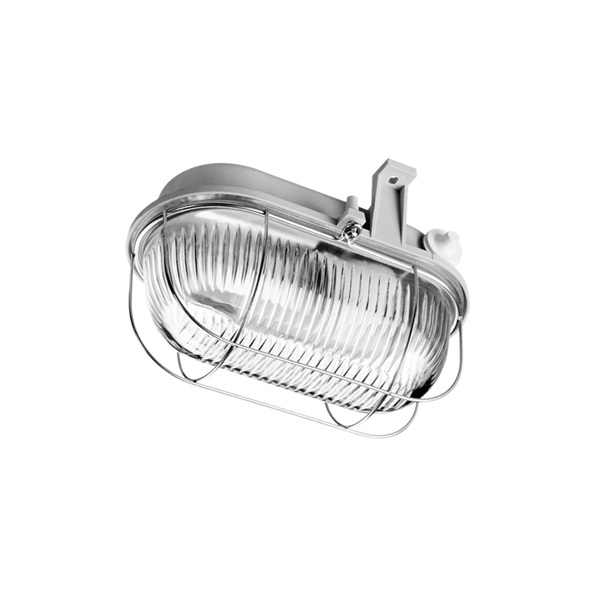 Lena 321185 max 60W IP44 230V E27 fémrácsos szürke ovális hajólámpa Lena 321185 max 60W IP44 230V E27 fémrácsos szürke ovális hajólámpa