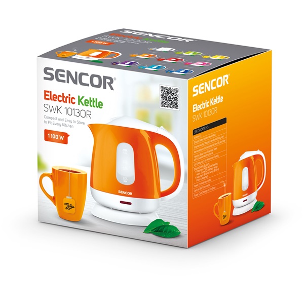 Sencor SWK 1013OR 1l narancssárga-fehér vízforraló