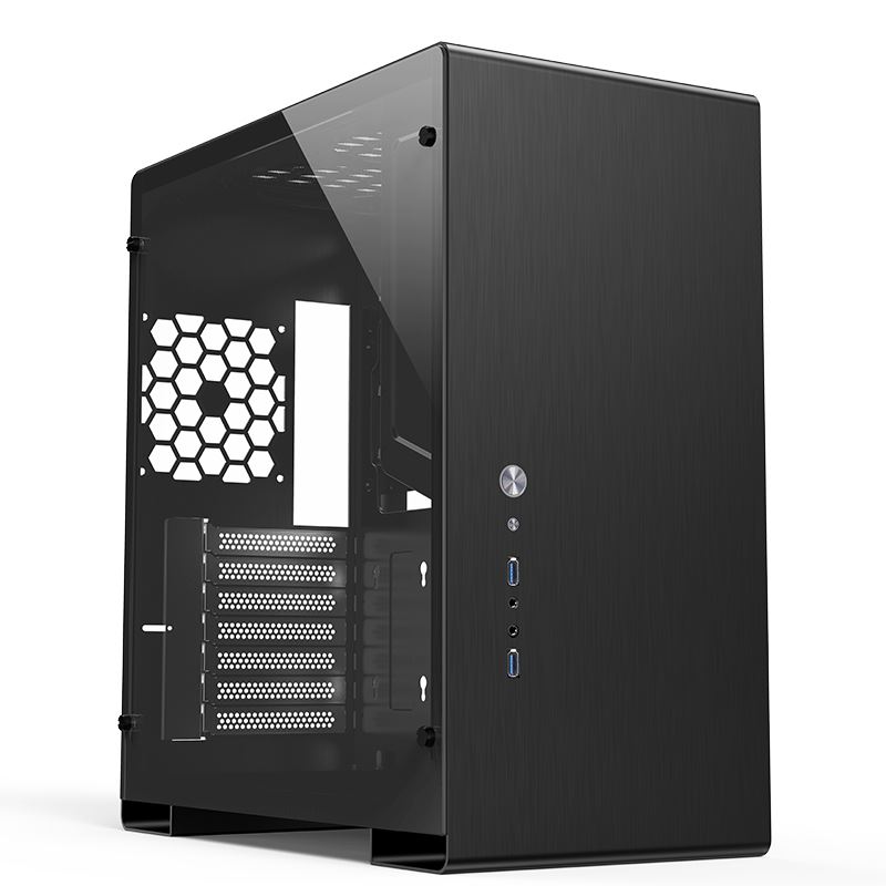 Jonsbo U5 Black táp nélküli ablakos ház fekete Jonsbo U5 Black táp nélküli ablakos ház fekete
