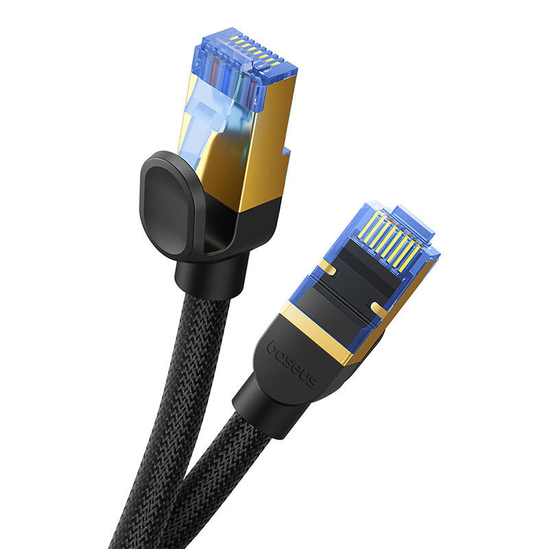 Braided network cable cat.7 Baseus Ethernet RJ45, 10Gbps, 10m (black) Braided network cable cat.7 Baseus Ethernet RJ45, 10Gbps, 10m (black)