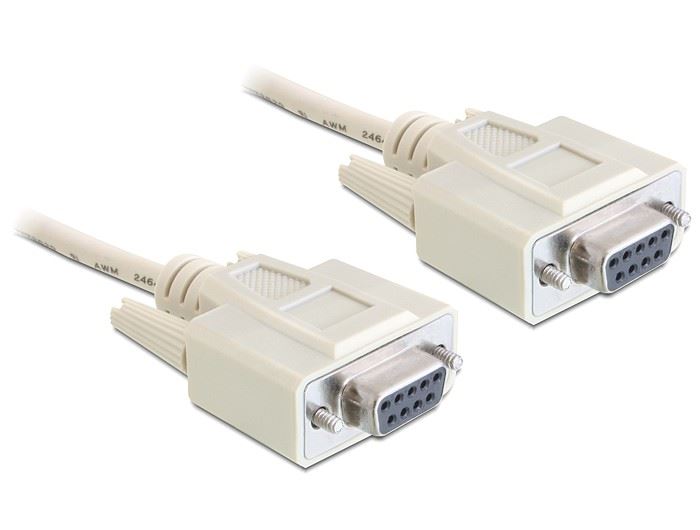 Delock 84169 serial Null modem 9 pin female / female kábel 3 m Delock 84169 serial Null modem 9 pin female / female kábel 3 m
