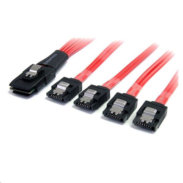 StarTech.com SAS -> 4x SATA kábel piros (SAS8087S4100)