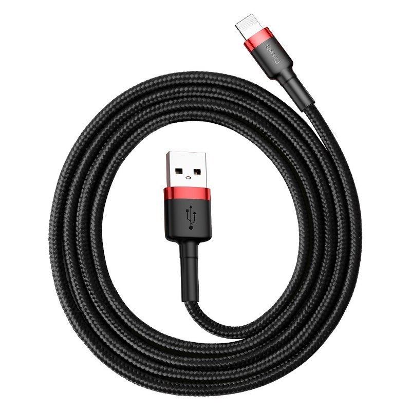 Baseus Cafule USB-Lightning töltőkábel 2.4A 1 m fekete-piros (CALKLF-B19) Baseus Cafule USB-Lightning töltőkábel 2.4A 1 m fekete-piros (CALKLF-B19)