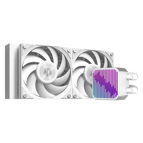 ID-Cooling  DX240 MAX WHITE 35.2dB 2x12cm CPU Water Cooler Fehér 