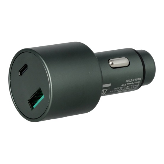 AVAX CC665B CARLY+ USB A + Type C 83W autós töltő fekete