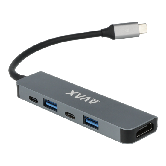 AVAX HB611 CONNECT+ 5in1 Multi HUB AVAX HB611 CONNECT+ 5in1 Multi HUB