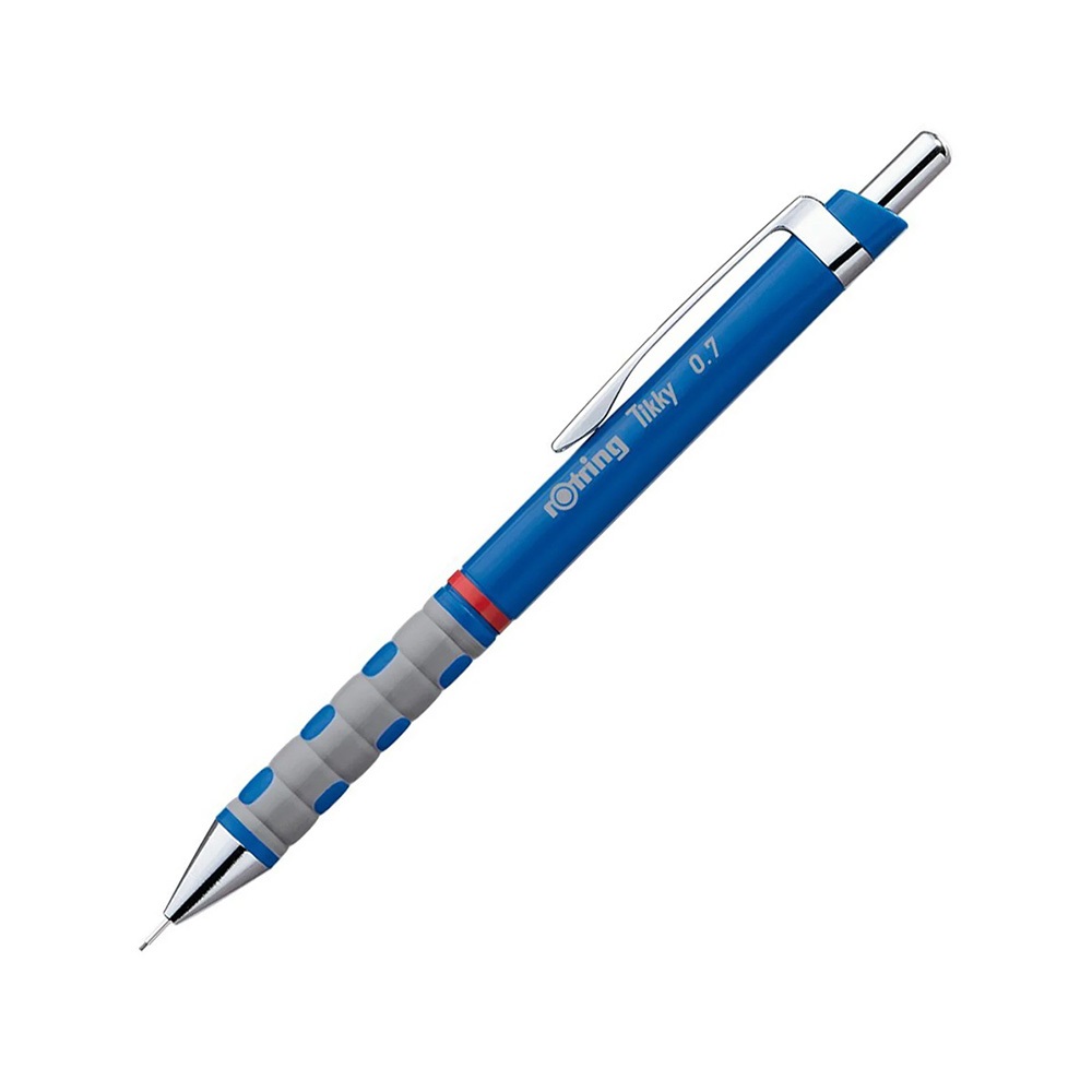 Rotring Nyomósirón 0,7mm, kék test,  Tikky (NRR1904508)