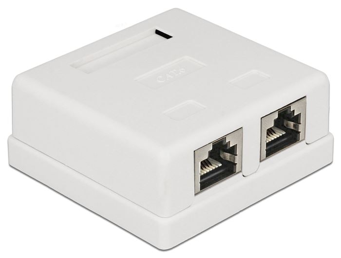 DeLock CAT.6 moduláris fali kimenet 2 port (86269)