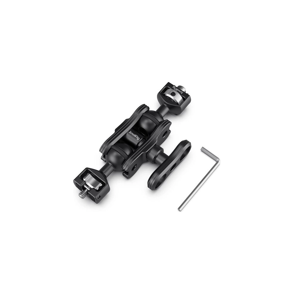 SMALLRIG Magic Arm with Double Ballheads Arri locating Pins and 1/4’’ Screw  