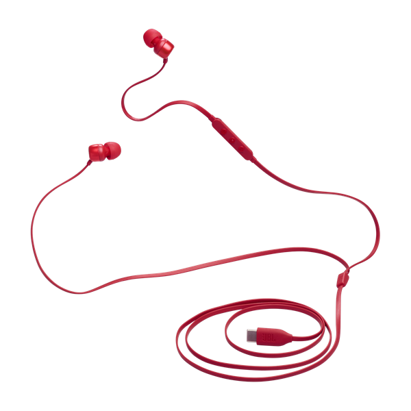 JBL T 310 C RED vezetékes USB C mikrofonos piros fülhallgató JBL T 310 C RED vezetékes USB C mikrofonos piros fülhallgató