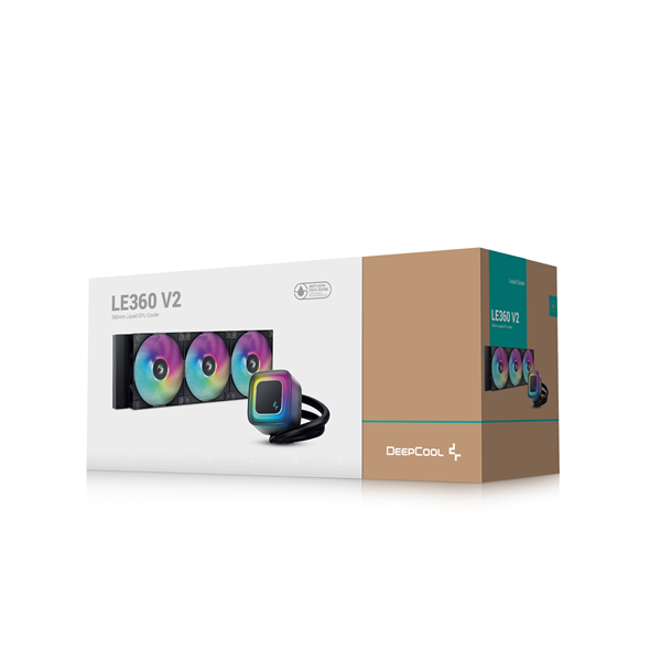 DeepCool LE360 V2 max 31,6dB max. 128,93 m3/h 3x12cm A-RGB LED CPU Water Cooler DeepCool LE360 V2 max 31,6dB max. 128,93 m3/h 3x12cm A-RGB LED CPU Water Cooler