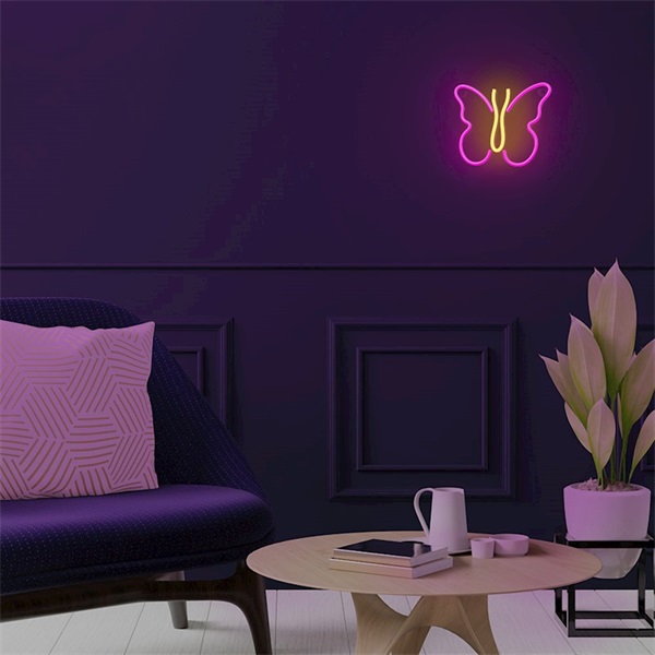 NEOLIA LED dekorációs lámpa PILLANGÓ  61 lumen  ki/be kapcsoló  USB vagy 3xAA 1,5V  2m kábel 