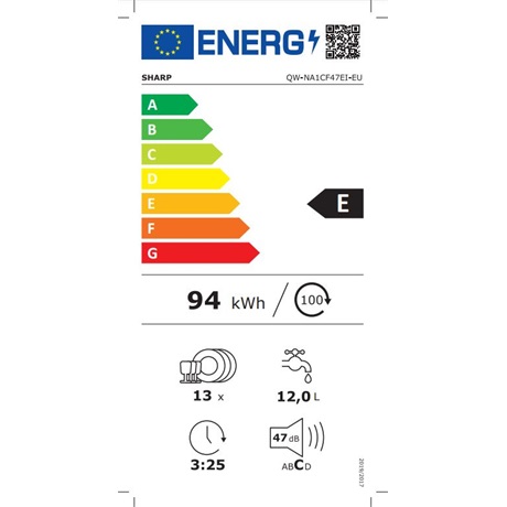 Sharp QW-NA1CF47EI-EU MOSOGATÓGÉP 60CM