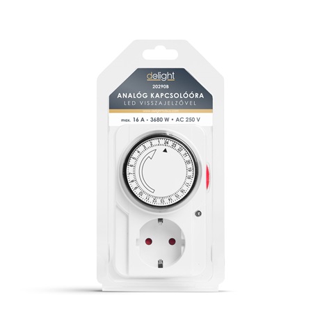 Delight 20290B ANALÓG KAPCSOLÓÓRA Delight 20290B ANALÓG KAPCSOLÓÓRA