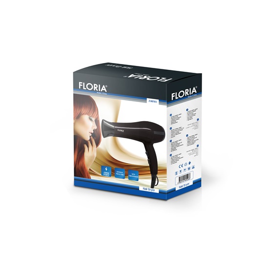 Floria ZLN8983 2000W  Hajszárító  Fekete