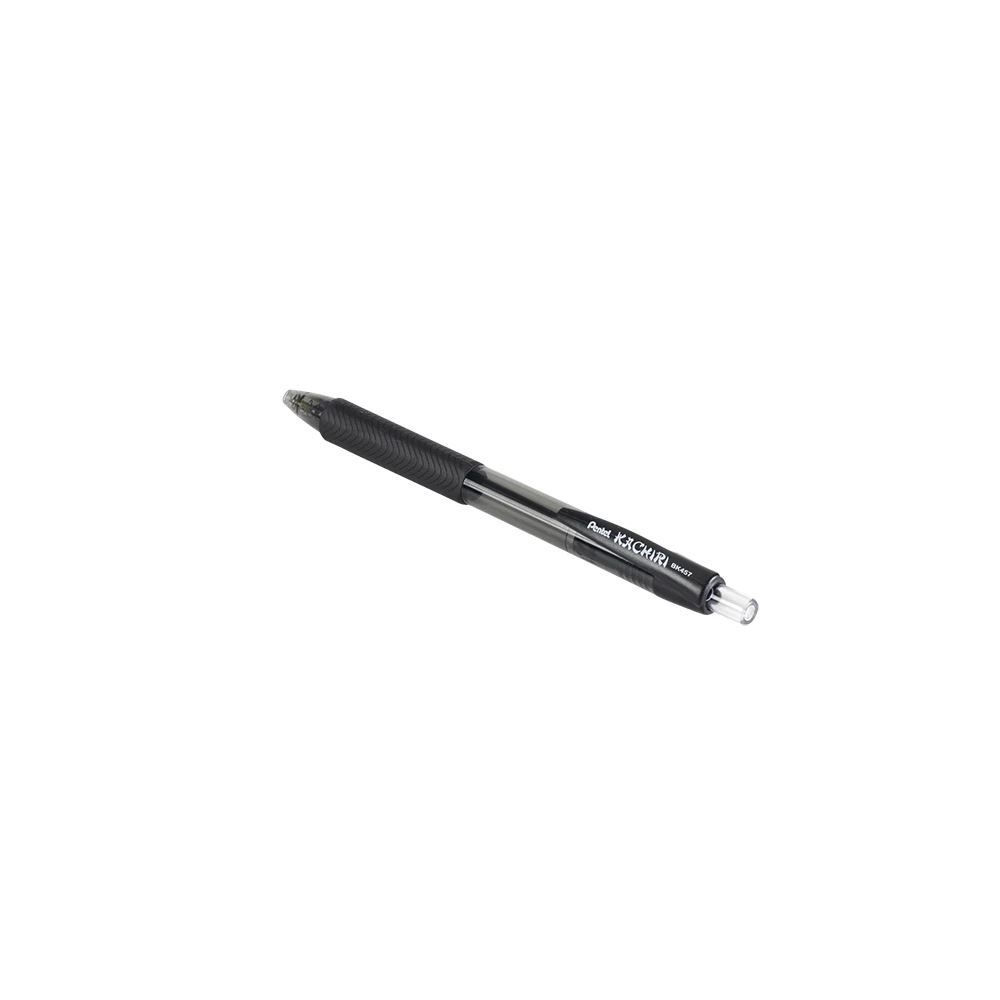 Pentel Golyóstoll 0,35mm, háromszög fogózóna  Kachiri , írásszín fekete (BK457A-A)