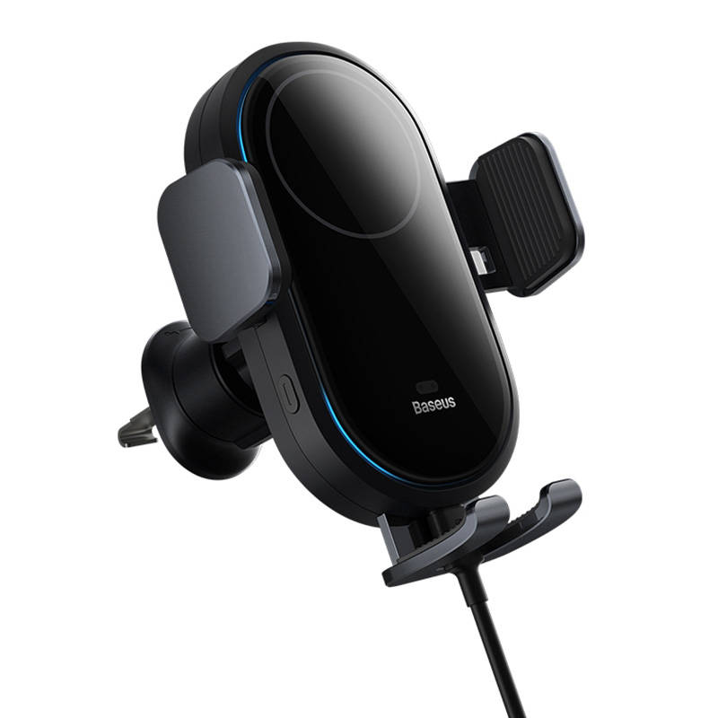 car holder with inductive charger Baseus LightChaser  (Black) car holder with inductive charger Baseus LightChaser  (Black)