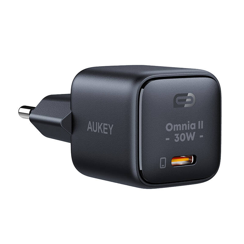 Wall Charger Aukey PA-B1L,USB-C, 30W (black) Wall Charger Aukey PA-B1L,USB-C, 30W (black)