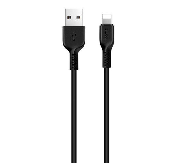 HOCO X20 adatkábel és töltő (USB - lightning 8pin, gyorstöltés támogatás, 100cm, törésgátló) FEKETE (X20_LIGHT_1M_B) HOCO X20 adatkábel és töltő (USB - lightning 8pin, gyorstöltés támogatás, 100cm, törésgátló) FEKETE (X20_LIGHT_1M_B)