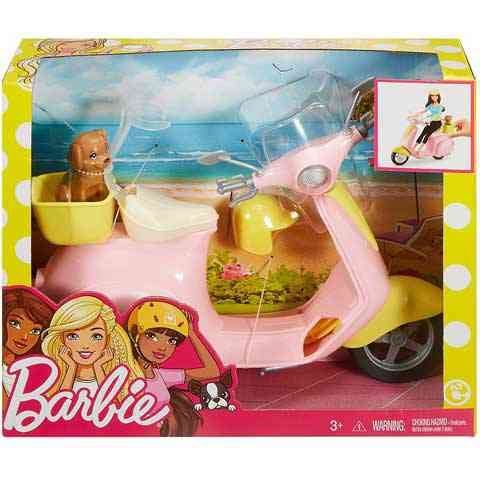 Mattel Barbie: rózsaszín robogó (FRP56)
