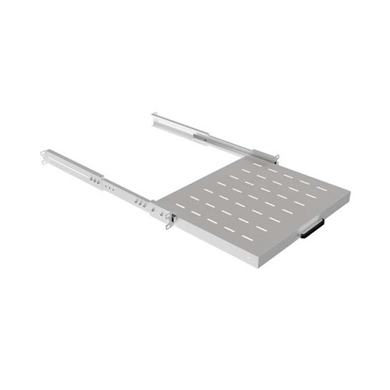 Lanberg 19" kihúzható polc/tálca 350mm 1U/445X350mm maximum terhelhetőség 35kg Szürke