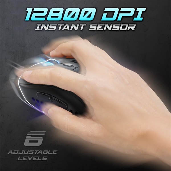 Spirit of Gamer S-PM4 RGB   Egér Fekete 