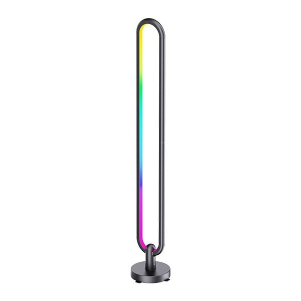 Optonica LED Lámpa, Álló, beltéri, bluetooth, dimmelhető, távirányítóval, zene funkcióval, 20W, RGB, 500 Lm - (237)