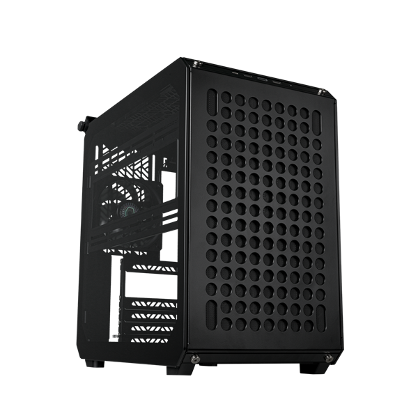 COOLER MASTER Mid ATX QUBE 500 FLATPACK BLACK EDITION Tápegység nélkül Ház  fekete