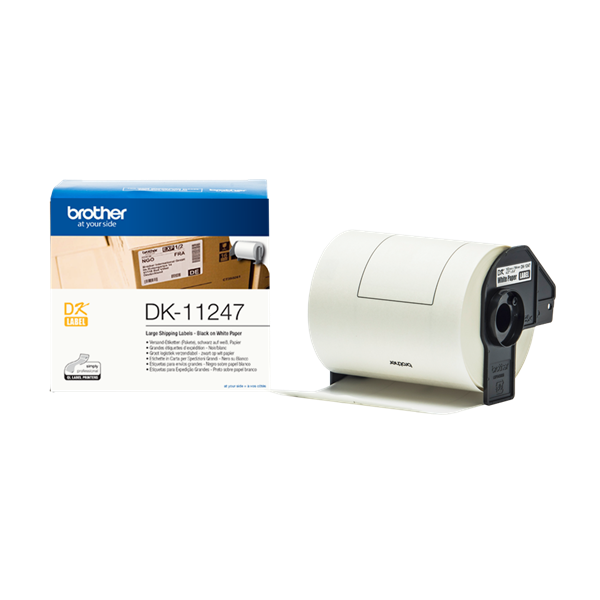 Brother DK-11247 elővágott öntapadós címke 180db/tekercs 103mm x 164mm White