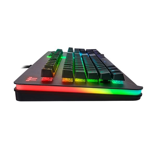 Thermaltake Tt eSports Level 20 RGB Titanium Gaming Cherry MX Blue US billentyűzet (KB-LVT-BLSRUS-01)