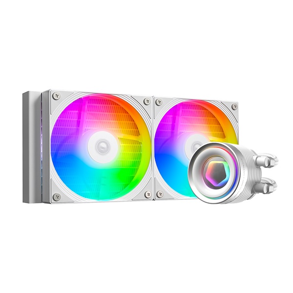 ID-Cooling CPU Water Cooler FX240 INF WHITE 27.2dB max. 98,54 m3/h 2x12cm fehér ID-Cooling CPU Water Cooler FX240 INF WHITE 27.2dB max. 98,54 m3/h 2x12cm fehér