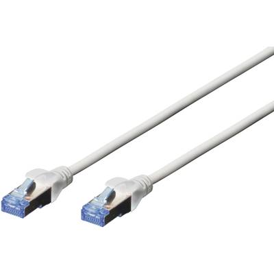 RJ45 Hálózat Csatlakozókábel CAT 5e SF/UTP 5.00 m Szürke sodort érpár Digitus RJ45 Hálózat Csatlakozókábel CAT 5e SF/UTP 5.00 m Szürke sodort érpár Digitus