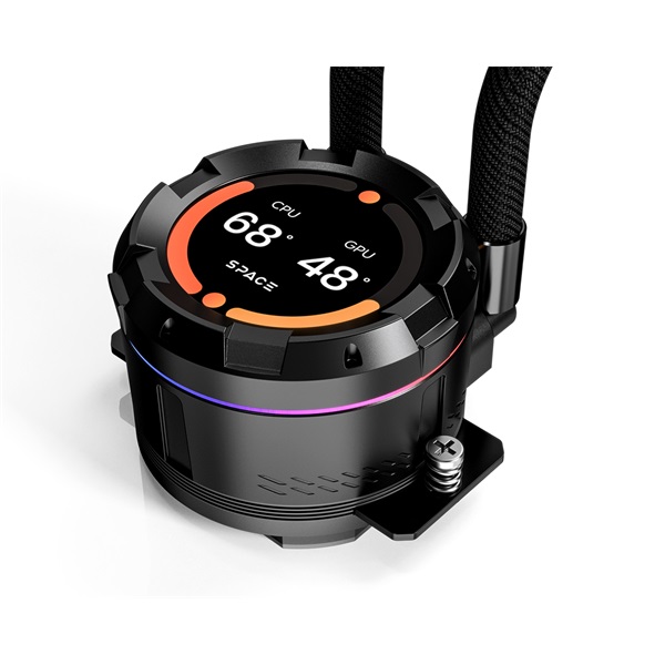 ID-Cooling  SL360 PRO SE  27,2dB  max. 98,54 m3/h  3x12cm A-RGB LED CPU Water Cooler Fekete 