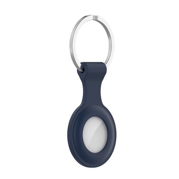 Haffner szilikon védőtok Apple AirTag nyomkövetőhöz ECO csomagolás sötétkék (FN0199)