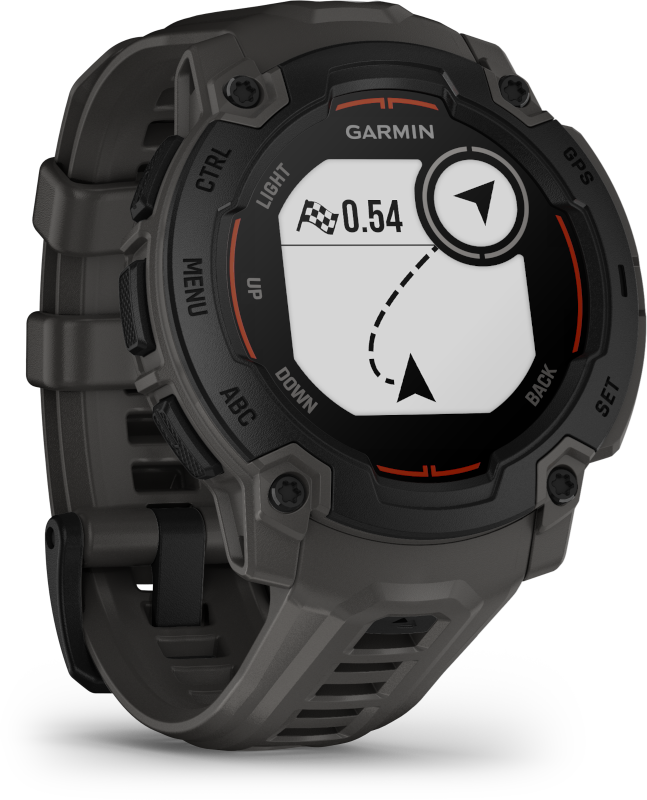 Garmin Instinct E 45mm okosóra fekete-sötétszürke szíjjal