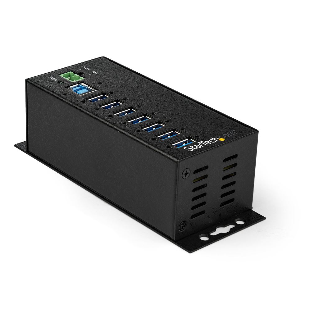 StarTech.com Metal Industrial 7 portos ipari Hub/Power Adapter (HB30A7AME) StarTech.com Metal Industrial 7 portos ipari Hub/Power Adapter (HB30A7AME)