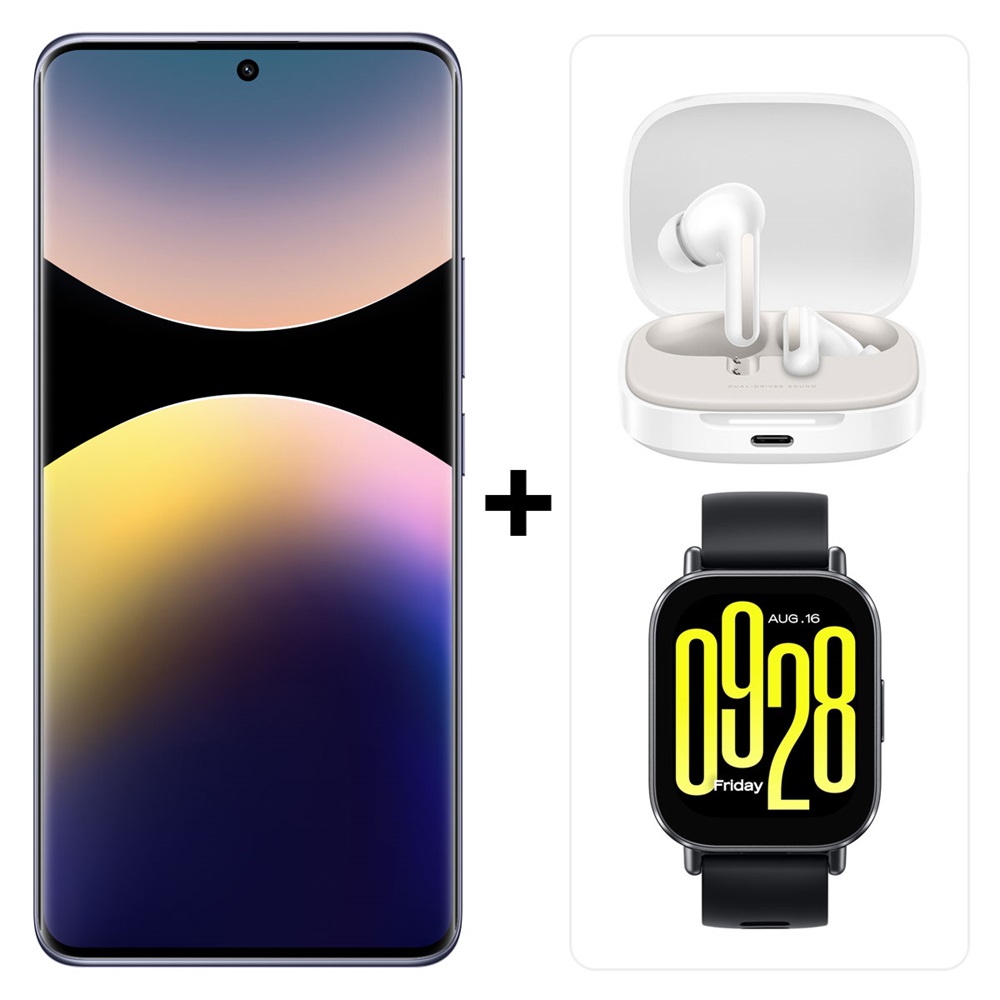 Xiaomi Redmi Note 14 Pro 5G Lavender Purple 8+256 + Redmi Buds 6 + Redmi Watch 5 Active csomag